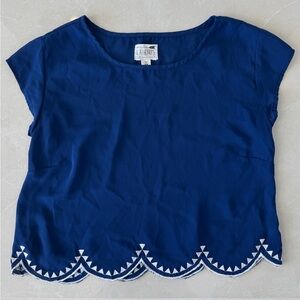 La Hearts Royal Blue Blouse